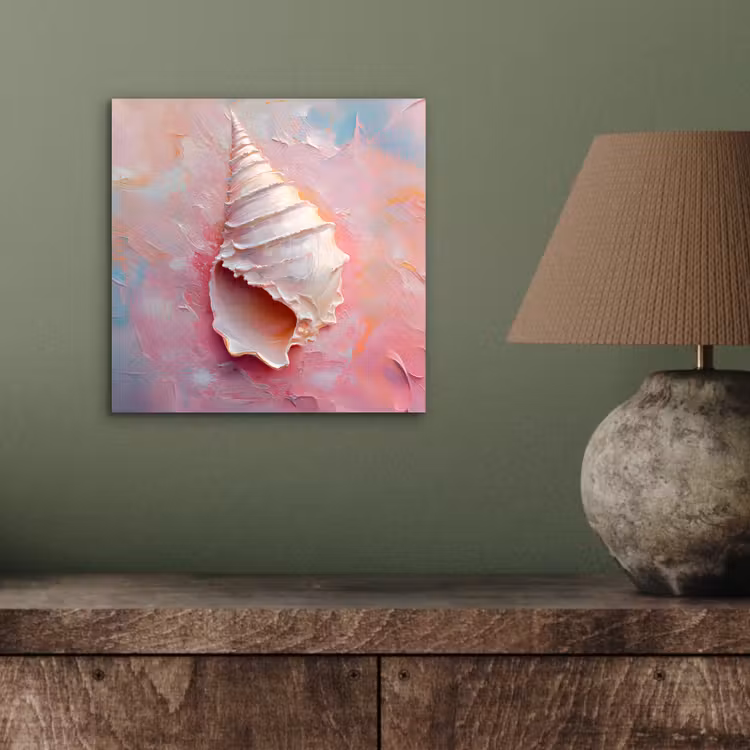 Aluminium schilderij - Schelp - Pastel - Pink — 3