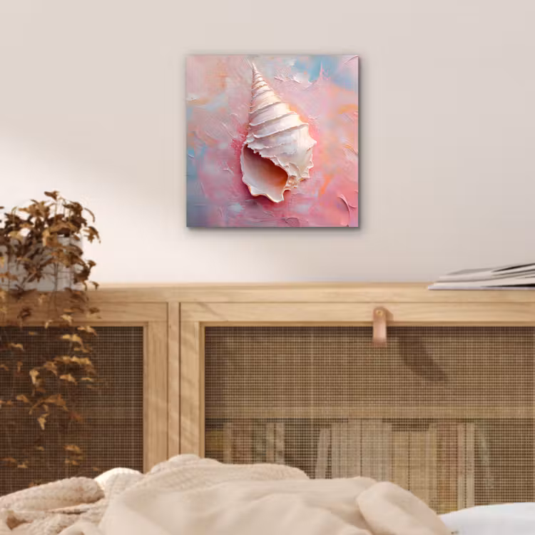 Aluminium schilderij - Schelp - Pastel - Pink — 4