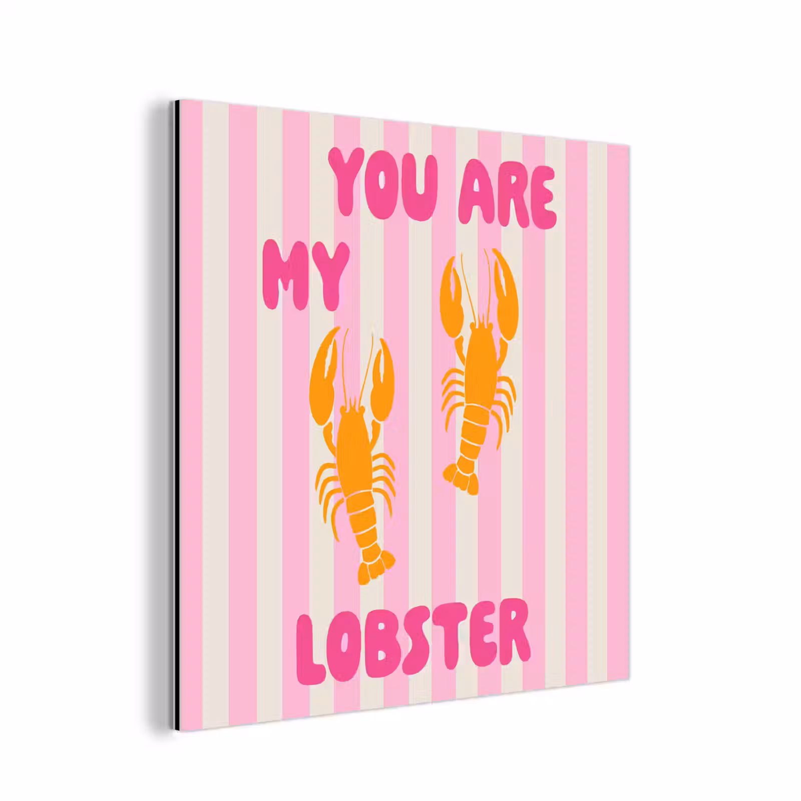 Aluminium schilderij - Lobster - Love - Valentijn — 1