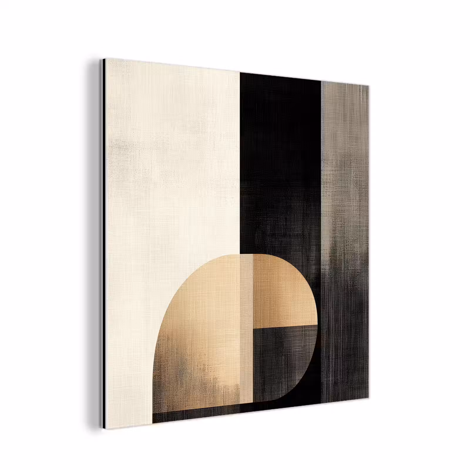 Aluminium schilderij - Vormen - Modern - Zwart — 1
