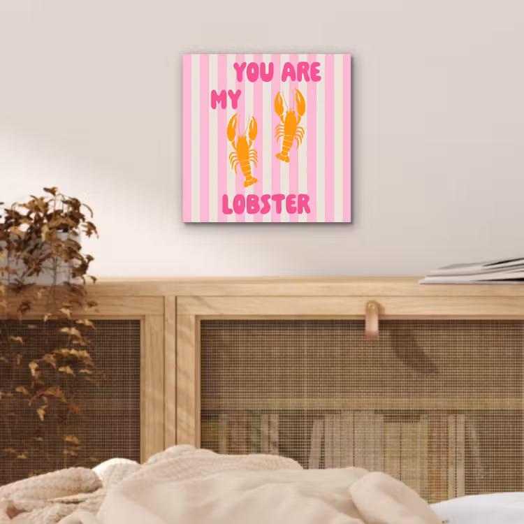 Aluminium schilderij - Lobster - Love - Valentijn — 4