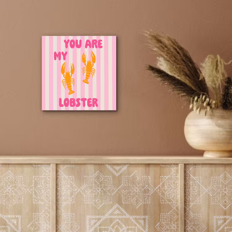 Aluminium schilderij - Lobster - Love - Valentijn — 5