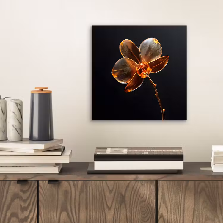 Aluminium schilderij - Orchidee - Doorzichtig - Bloem — 2