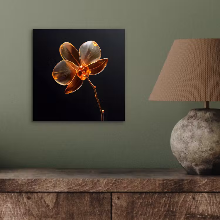 Aluminium schilderij - Orchidee - Doorzichtig - Bloem — 3