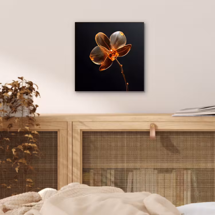 Aluminium schilderij - Orchidee - Doorzichtig - Bloem — 4