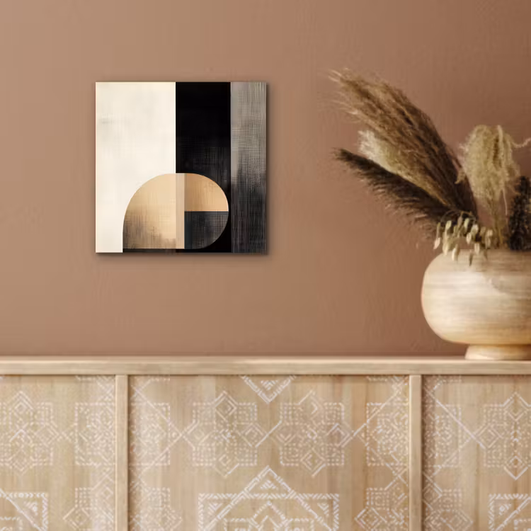 Aluminium schilderij - Vormen - Modern - Zwart — 5