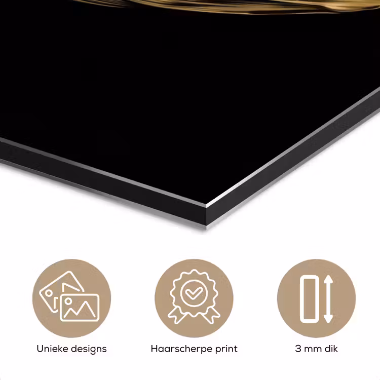 Aluminium schilderij - Mais - Eten - Goud - Zwart — 7