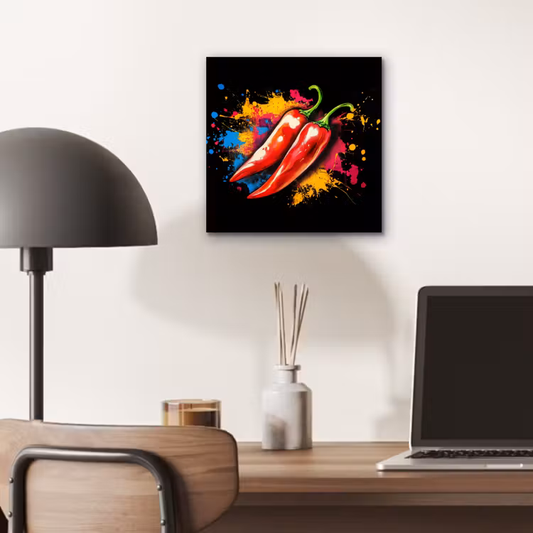 Aluminium schilderij - Peper - Graffiti - Verf - Abstract - Modern - Kleurrijk — 6