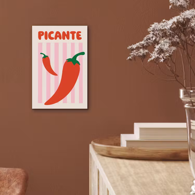 Aluminium schilderij - Pittig - Pepers - Rood — 5