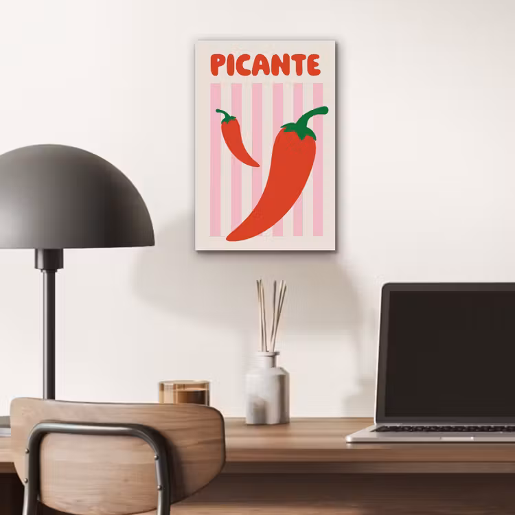 Aluminium schilderij - Pittig - Pepers - Rood — 6