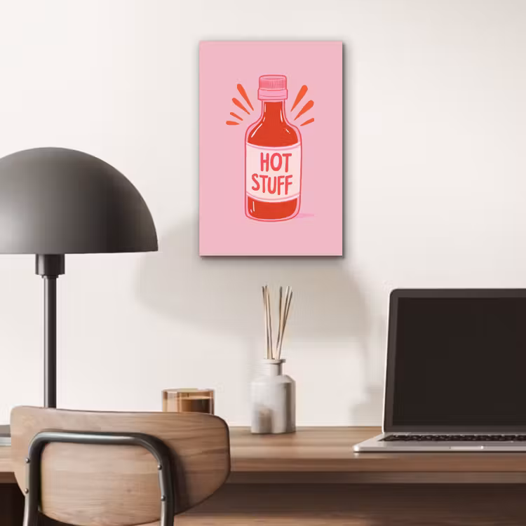 Aluminium schilderij - Pittig - Rood - Saus - Grafisch — 6