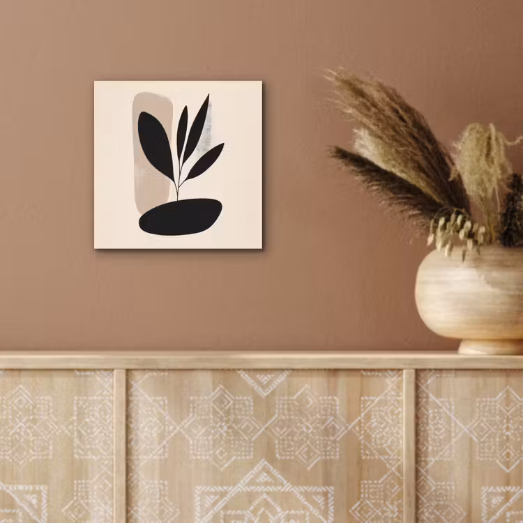 Aluminium schilderij - Plant - Beige - Japandi — 5