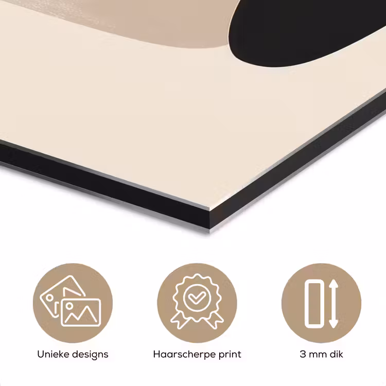 Aluminium schilderij - Plant - Beige - Japandi — 7