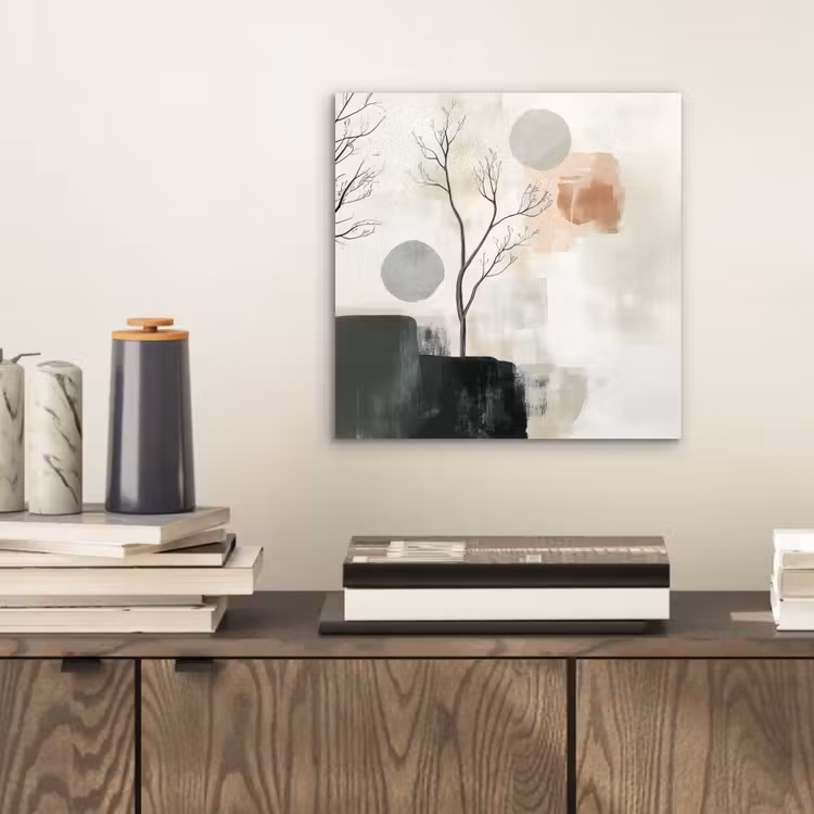 Aluminium schilderij - Wabi sabi - Beige - Plant — 2