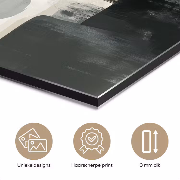 Aluminium schilderij - Wabi sabi - Beige - Plant — 7