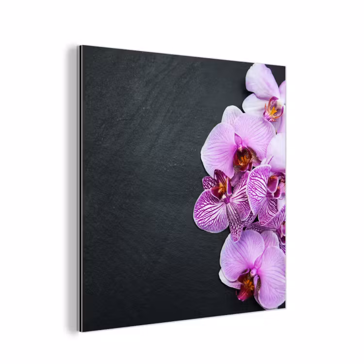 Aluminium schilderij - Orchidee - Bloemen - Roze - Flora — 1