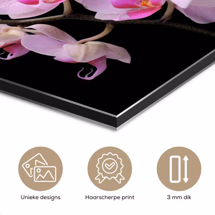 Aluminium schilderij - Orchidee - Bloemen - Roze - Flora — 7