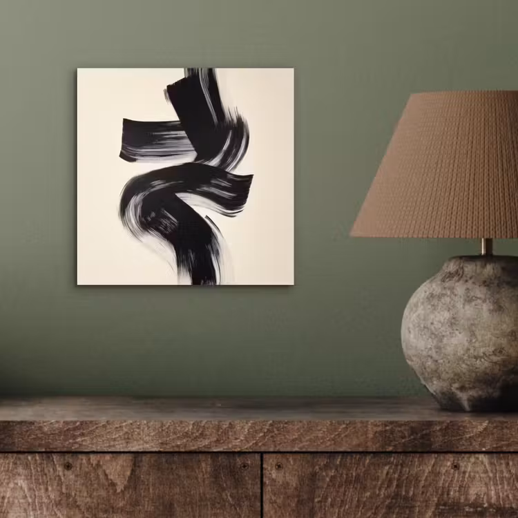 Aluminium schilderij - Strepen - Zwart - Abstract — 3