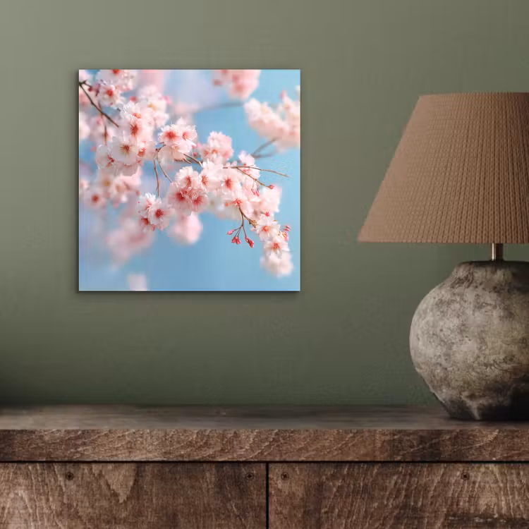 Aluminium schilderij - Takken - Bloesems - Roze — 3