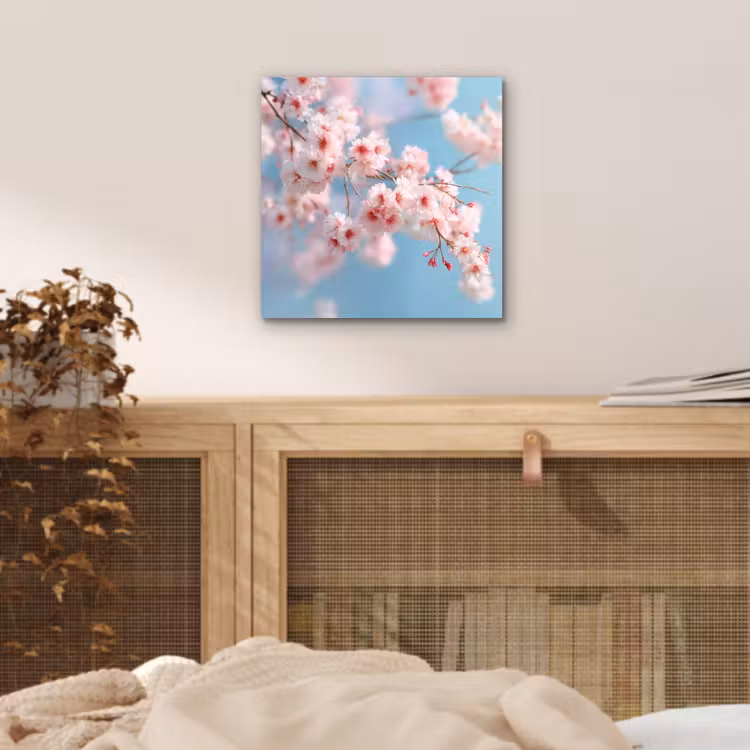 Aluminium schilderij - Takken - Bloesems - Roze — 4