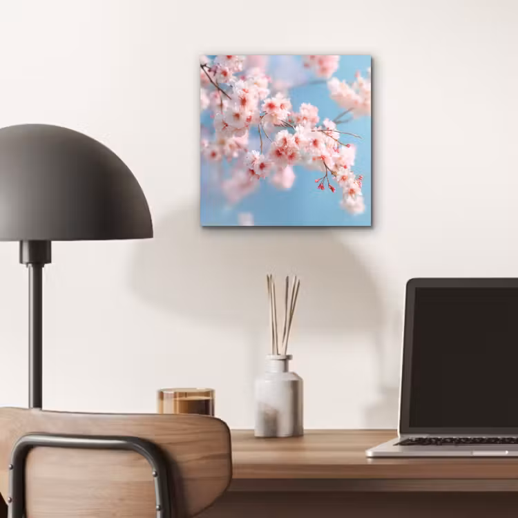 Aluminium schilderij - Takken - Bloesems - Roze — 6