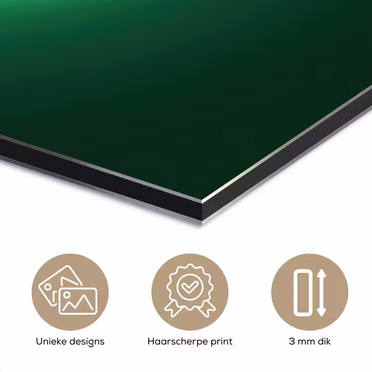 Aluminium schilderij - Neon - Groen - Licht — 7