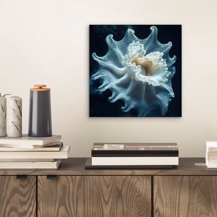 Aluminium schilderij - Zeewezen - Wit - Golven - Water — 2