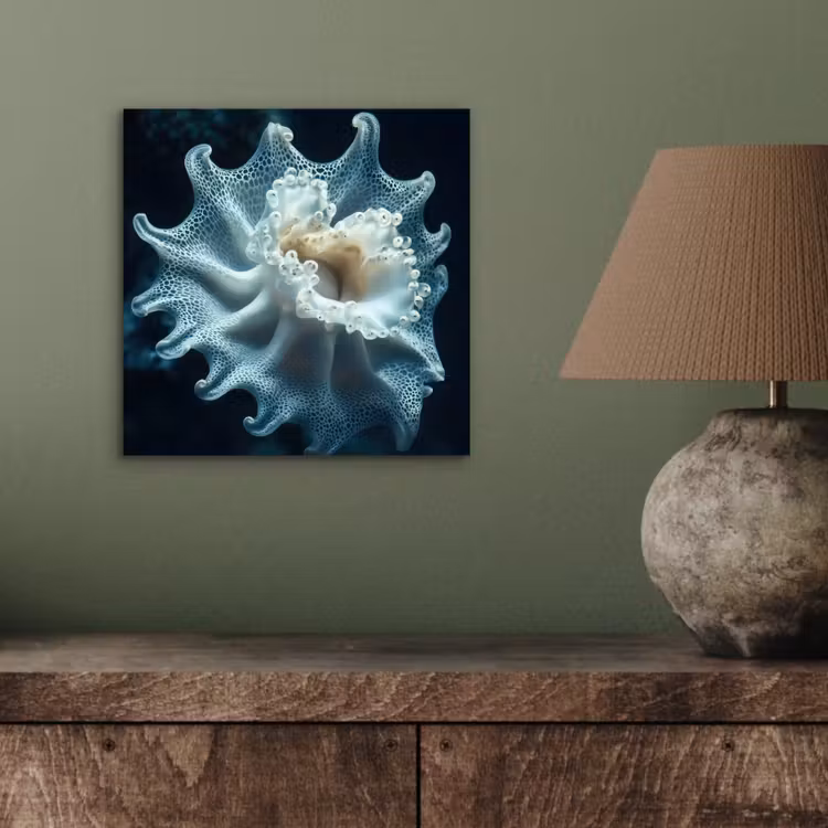 Aluminium schilderij - Zeewezen - Wit - Golven - Water — 3
