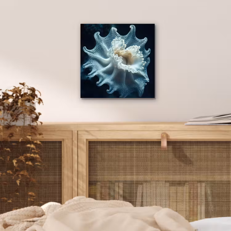 Aluminium schilderij - Zeewezen - Wit - Golven - Water — 4