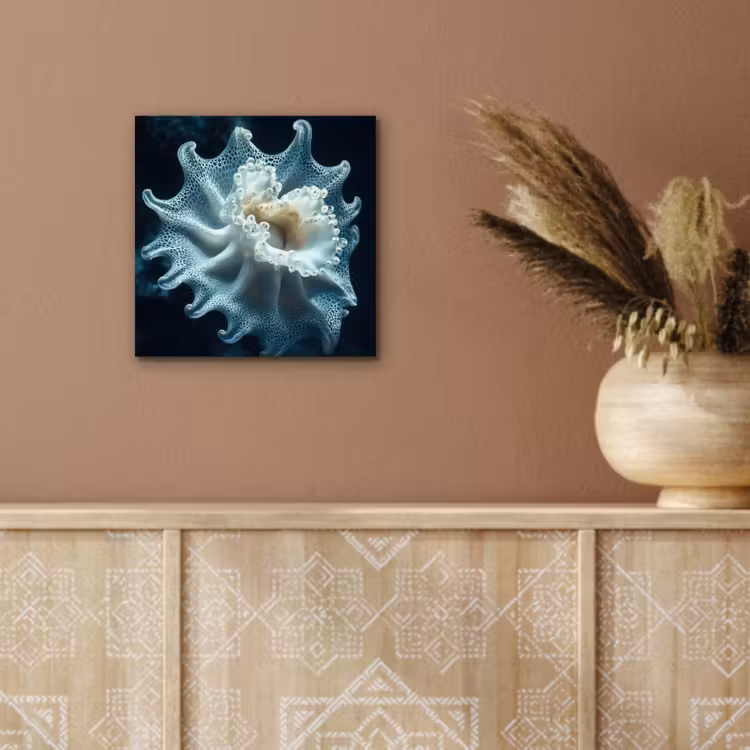 Aluminium schilderij - Zeewezen - Wit - Golven - Water — 5