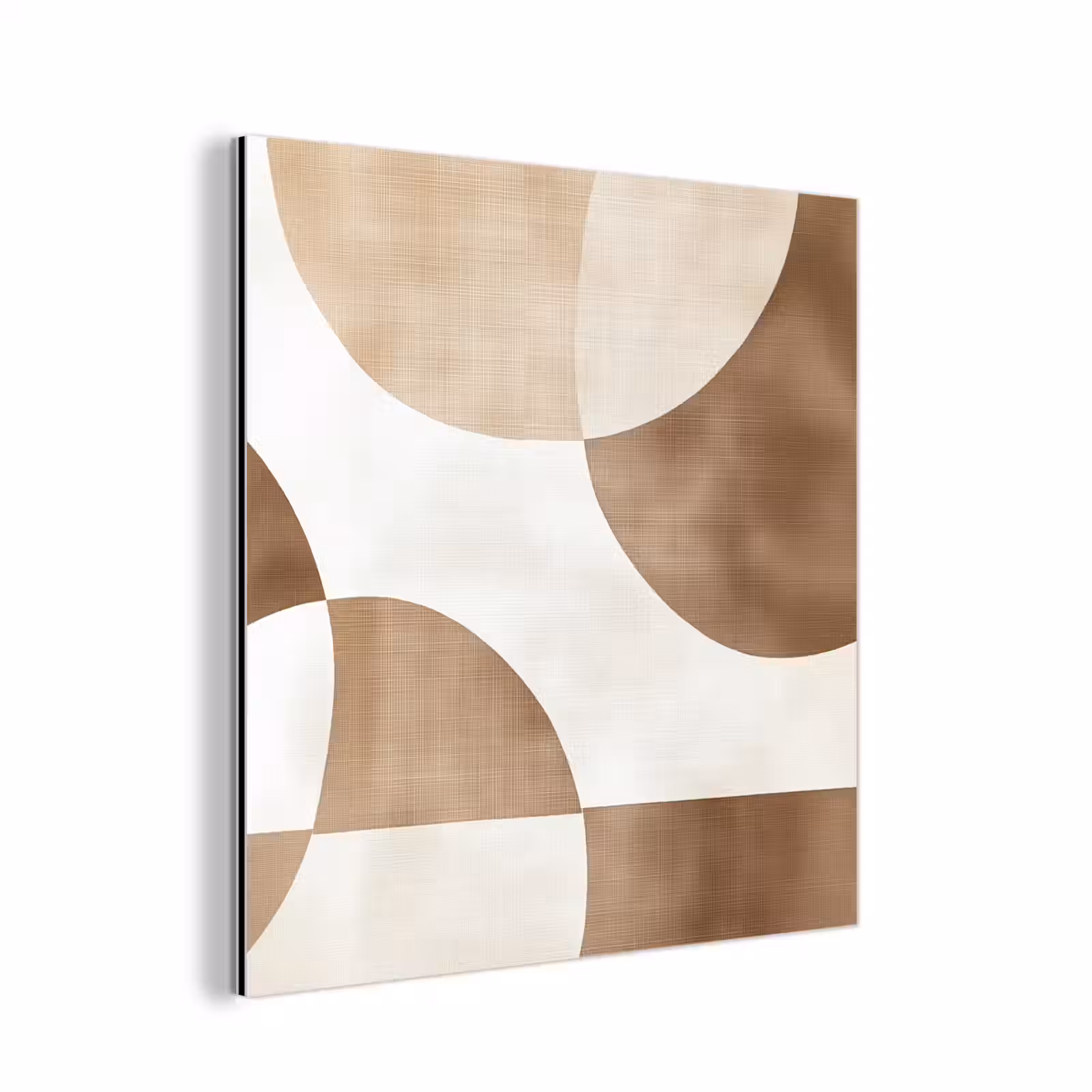 Aluminium schilderij - Snijdende cirkels - Overlappende vlakken — 1
