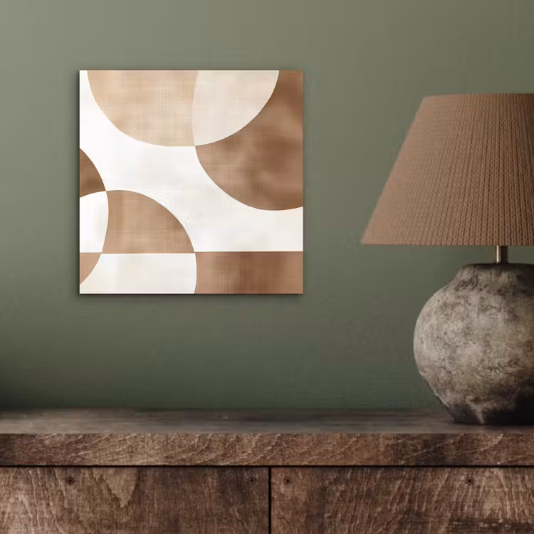 Aluminium schilderij - Snijdende cirkels - Overlappende vlakken — 3