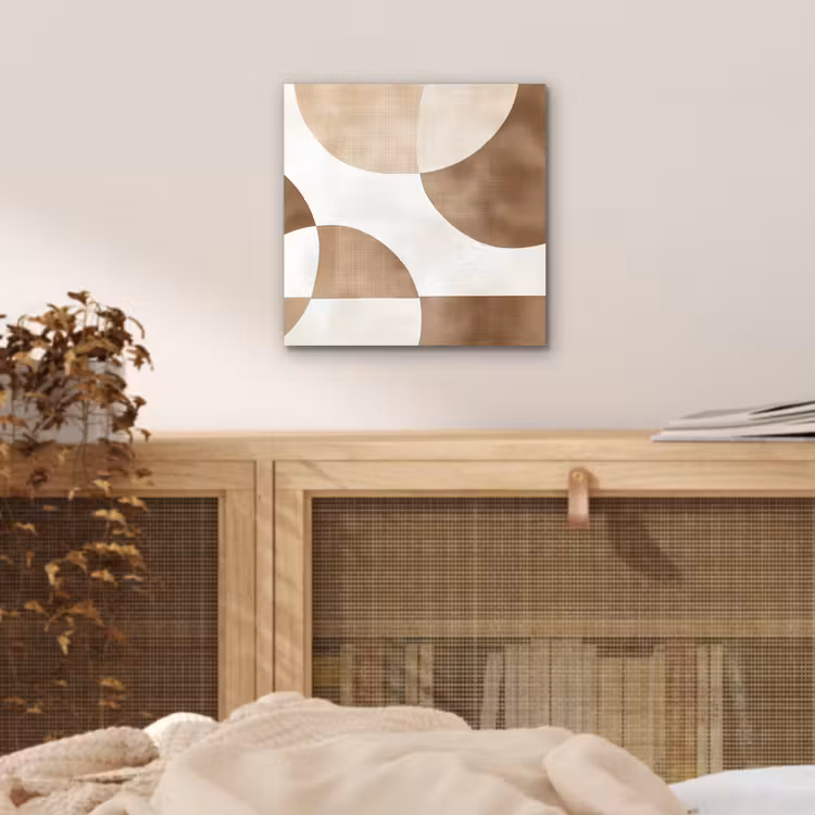 Aluminium schilderij - Snijdende cirkels - Overlappende vlakken — 4