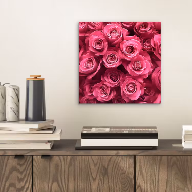 Aluminium schilderij - Rozen - Pink - Bloem — 2