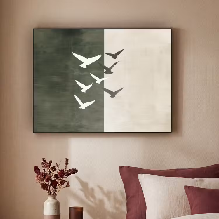Art Frame - Japandi - Vogel - Groen — 2