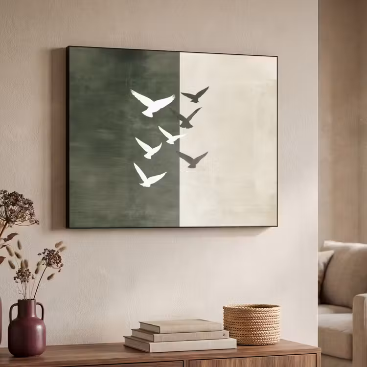 Art Frame - Japandi - Vogel - Groen — 4