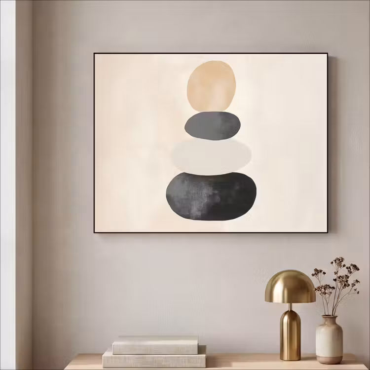 Art Frame - Japandi - Wabi sabi - Beige — 3