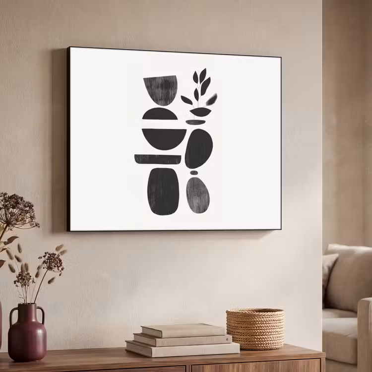 Art Frame - Japandi - Zwart - Abstract — 4