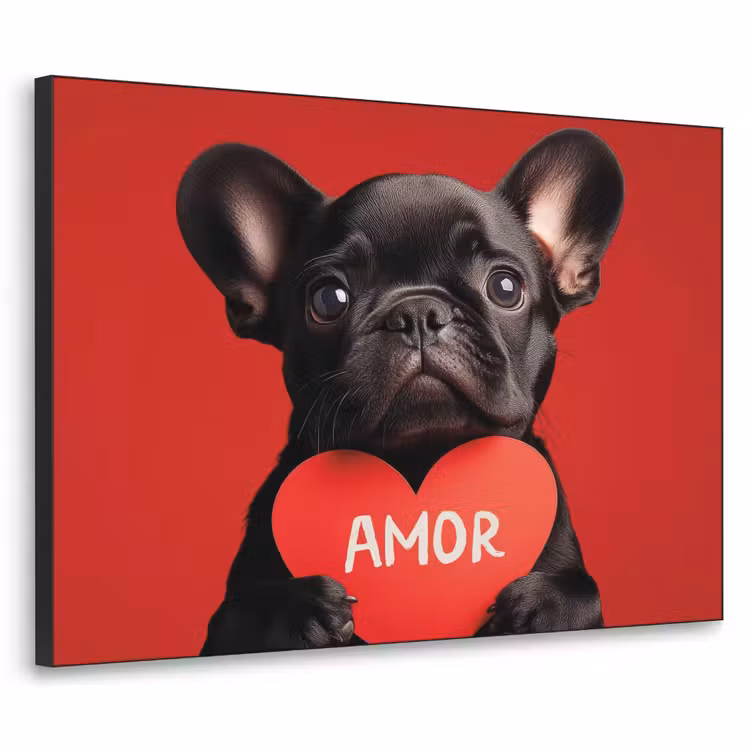Art Frame - Amor - Hond  - Hartje - Rood — 1