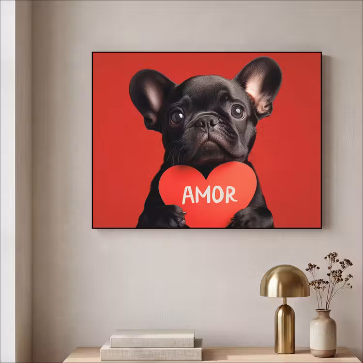 Art Frame - Amor - Hond  - Hartje - Rood — 3
