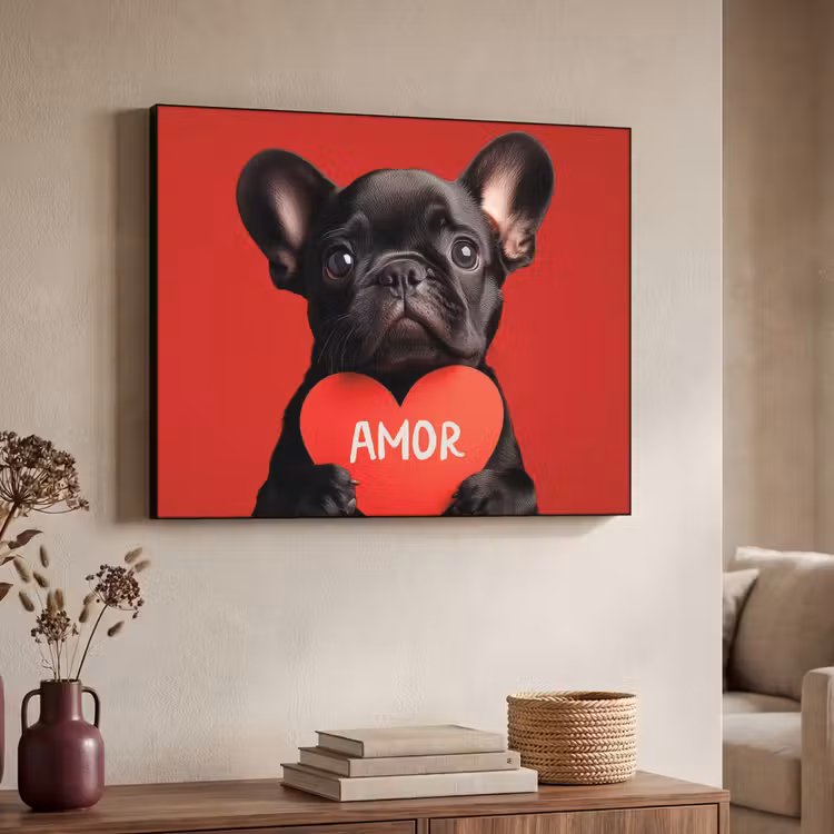 Art Frame - Amor - Hond  - Hartje - Rood — 4