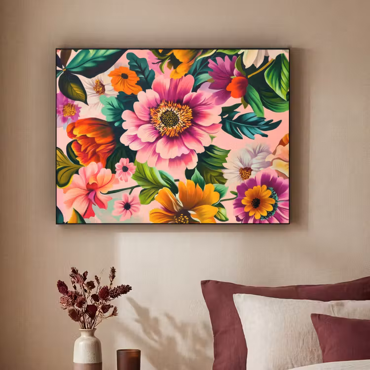 Art Frame - Bloemen - Kleurrijk - Roze — 2