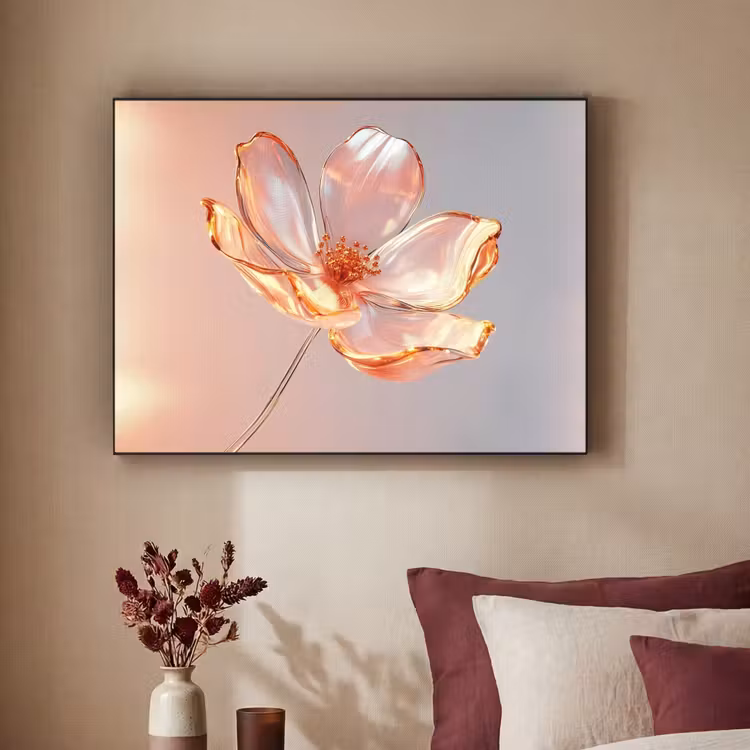 Art Frame - Glazen - Bloem - Roze — 2