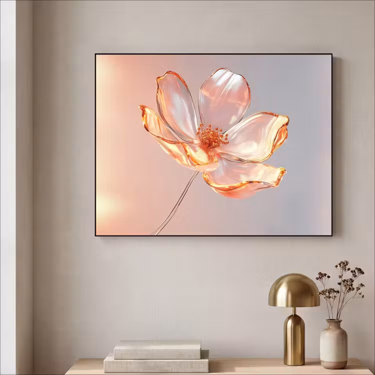 Art Frame - Glazen - Bloem - Roze — 3