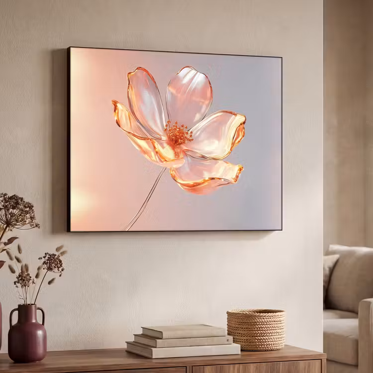 Art Frame - Glazen - Bloem - Roze — 4