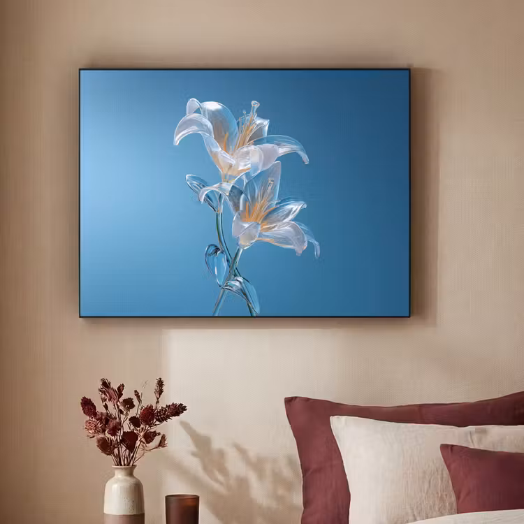 Art Frame - Lelies - Blauw - Glazen — 2