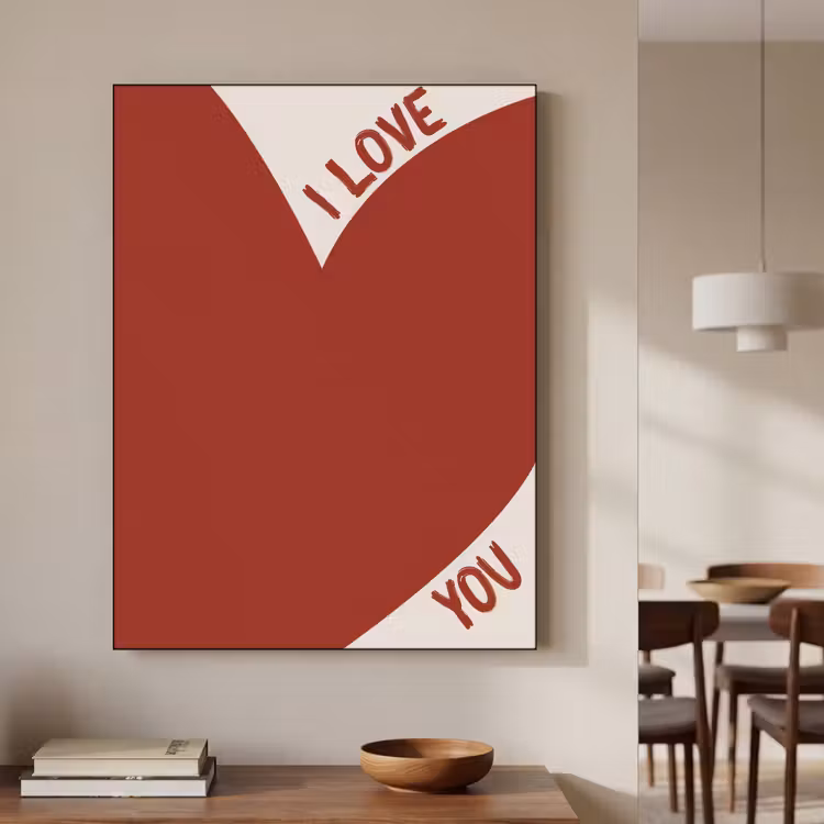 Art Frame - Loveyou - Rood - Hart — 4