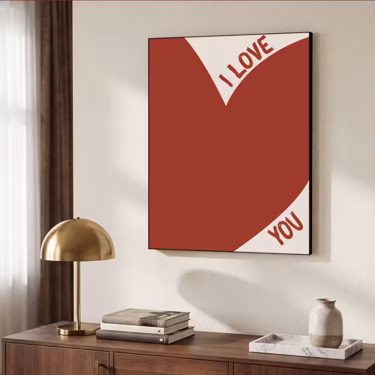 Art Frame - Loveyou - Rood - Hart — 7