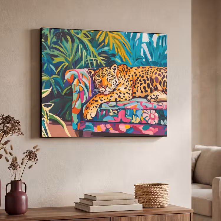 Art Frame - Luipaard - Kleurrijk - Tropisch — 4