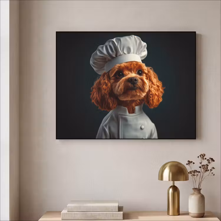 Art Frame - Bruin - Kok - Hondje — 3